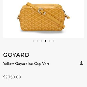 Goyard Yellow Crossbody Bag